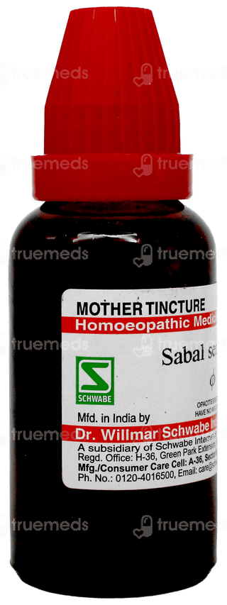 Dr Willmar Schwabe Sabal Serrulata Q Mother Tincture 30Ml